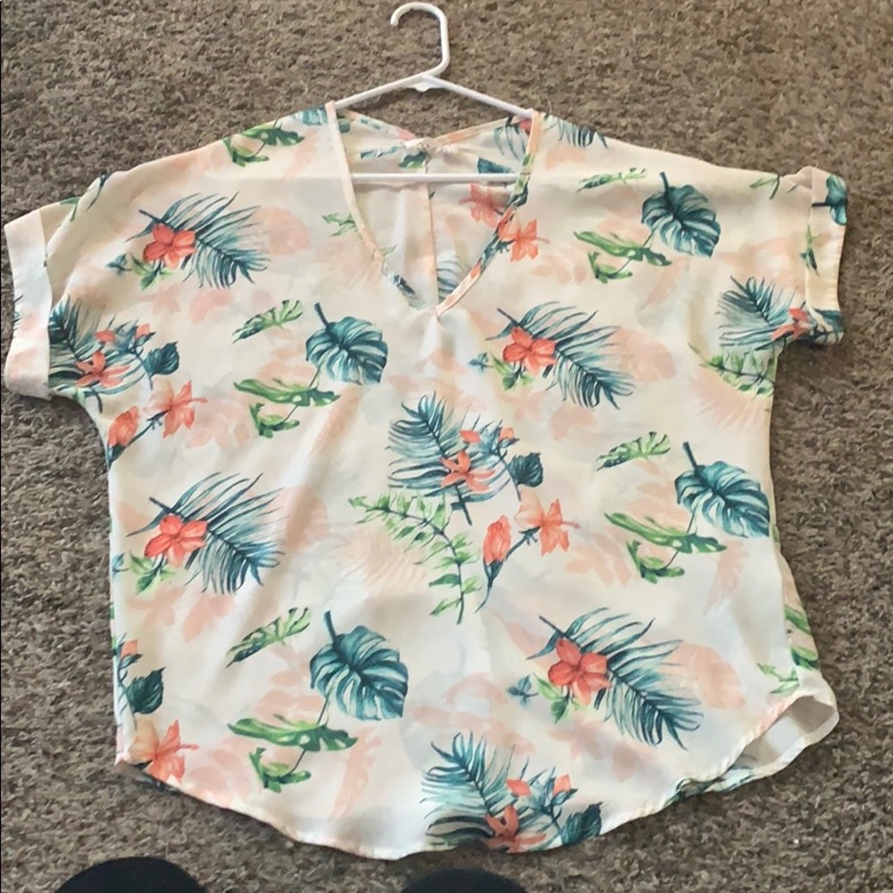 Floral print blouse